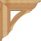 Ekena Millwork Thorton Traditional Rough Sawn Bracket w/ Offset Brace, Western Red Cedar, 8"W x 24"D x 24"H BKT0806X24X24THR01RWR - alternate 3